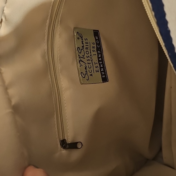 Navy and White Striped Tote Bag - Picture 4 of 14